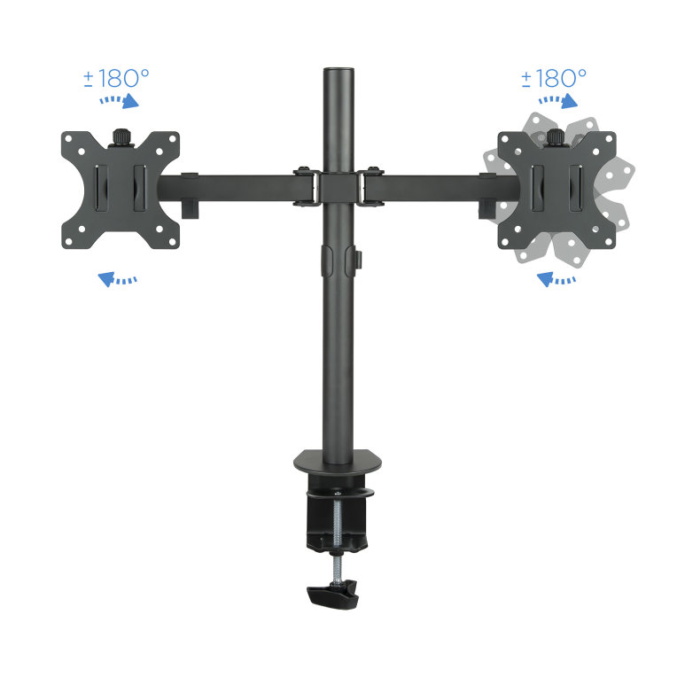 Soporte mesa tooq db1232tn - b 2 pantallas 13 - 32 pulgadas max 8kg por brazo negro - Imagen 2