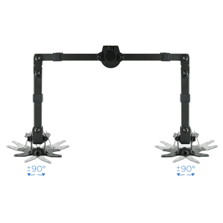 Soporte mesa tooq db1232tn - b 2 pantallas 13 - 32 pulgadas max 8kg por brazo negro - Imagen 3