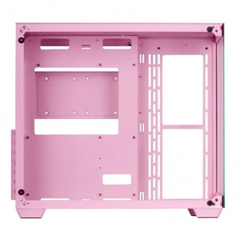 Caja ordenador mars gaming mcv4p premium custom xxl cristal templado rosa - Imagen 2