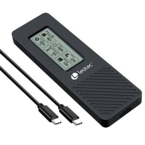 8436588882943 | P/N: LEM2EXT01 | Cod. Artículo: DSP0000027002 Caja externa leotec para discos m.2 usb tipo c con panel lcd