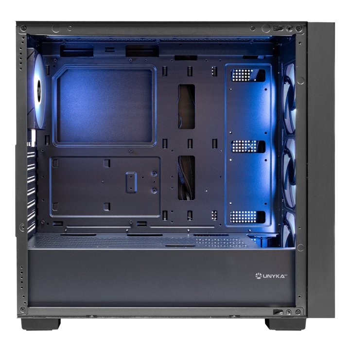 Caja ordenador gaming unykach revelat mesh atx argb cristal templado negra - Imagen 3