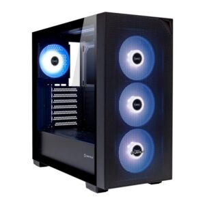 8436617921124 | P/N: UK121803 | Cod. Artículo: DSP0000035140 Caja ordenador gaming unykach revelat mesh atx argb cristal templado negra