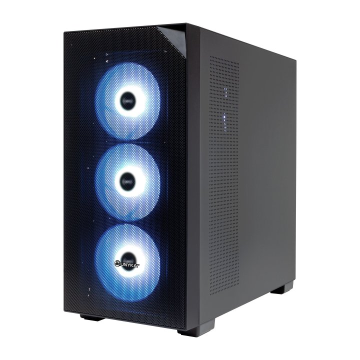 Caja ordenador gaming unykach revelat mesh atx argb cristal templado negra - Imagen 7