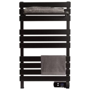8436626131422 | P/N: YV-588RPB | Cod. Artículo: MGS0000034349 Yoevu -  kit radiador toallero 500 w mas repisa extra con ganchos -  color negro