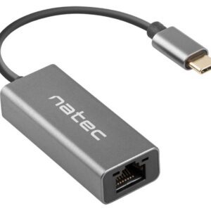 ADAPTADOR NATEC CRICKET USB-C 3.1 A ETHERNET RJ45 1GB 5901969434903 NNC-1925