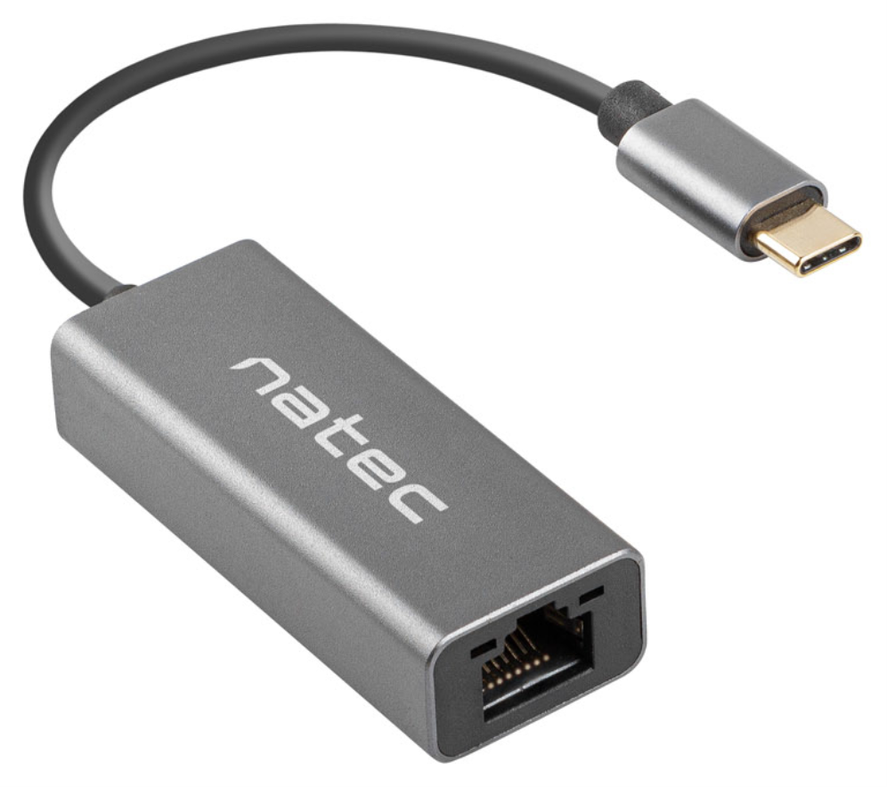 ADAPTADOR NATEC CRICKET USB-C 3.1 A ETHERNET RJ45 1GB 5901969434903 NNC-1925
