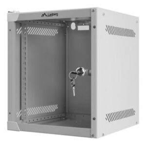 ARMARIO LANBERG MURAL 6U 280X310 RACK 10" FLAT PACK GRIS PUERTA CRISTAL 5901969416923 WF10-2306-10S