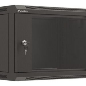 ARMARIO LANBERG MURAL RACK 19" 6U 540X350 FLAT PACK NEGRO PUERTA CRISTAL 5901969446890 WF03-5306-10B