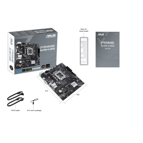 ASUS PRIME H610M-K ARGB Intel H610 LGA 1700 micro ATX - Imagen 6