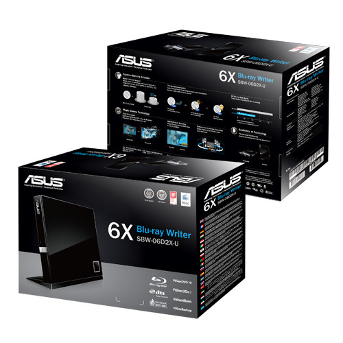 ASUS SBW-06D2X-U unidad de disco óptico Blu-Ray DVD Combo Negro - Imagen 4