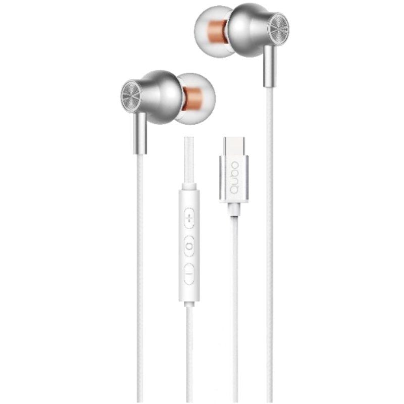 Auriculares Intrauditivos Qubo AU-300C/ con Micrófono/ USB Tipo-C/ Blancos 6944762701635 AU-300C WT QUB-AUR AU-300C WH