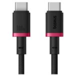 BASEUS DURA SERIES FAST CHARGING CABLE TYPE-C TO TYPE-C 100W 1M RED+BLACK 6932172669829 | P/N: P10377803U01-01 | Ref. Artículo: 1406099