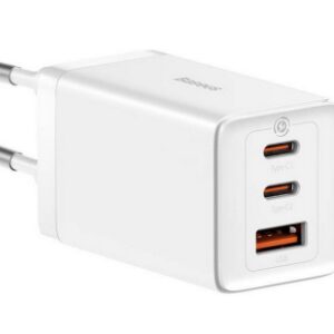 BASEUS GAN5 PRO FAST CHARGER 2C+U 65W EU  WHITE (INCLUDE: BASEUS XIAOBAI SERIES FAST CHARGING CABLE TYPE-C  TO TYPE-C 100W(20V/5A) 1M WHITE） 6932172617516 | P/N: CCGP120202 | Ref. Artículo: 1406073