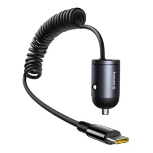 BASEUS TINY STAR MINI CAR CHARGER (C+C CABLE INCLUDED)  30W COSMIC BLACK 6932172677213 | P/N: C00035001121-00 | Ref. Artículo: 1406093
