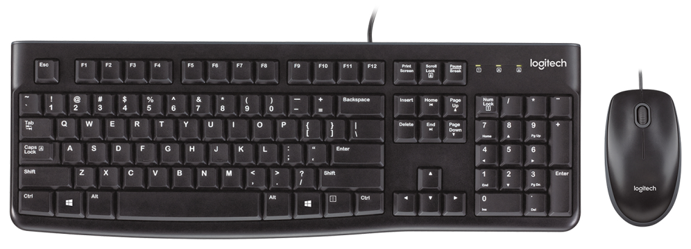 COMBO TECLADO RATON LOGITECH MK120 USB NEGRO 5099206020580 920-002550