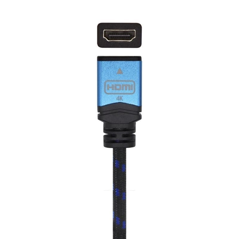 Cable Alargador HDMI Aisens A120-0452/ HDMI Macho - HDMI Hembra/ 1m/ Negro/ Azul - Imagen 2
