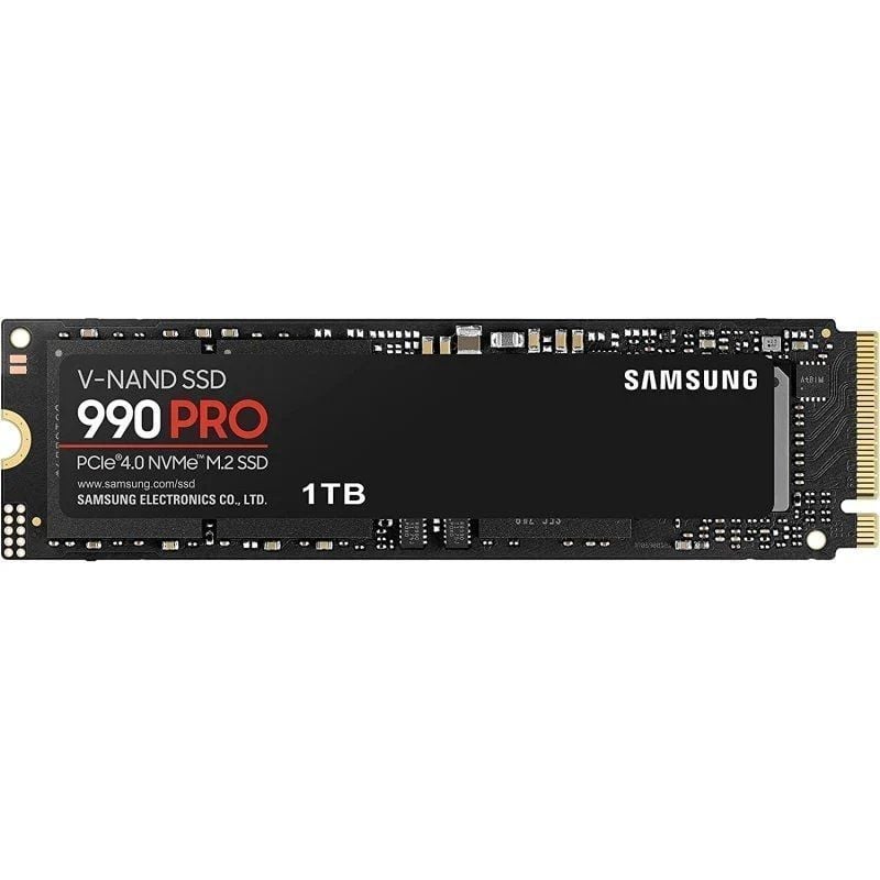 Disco SSD Samsung 990 PRO 1TB/ M.2 2280 PCIe Gen4/ Compatible con PS5 y PC/ Full Capacity 8806094215021 MZ-V9P1T0BW SAM-SSD M2 990 PRO 1TB