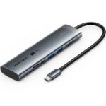 Docking USB Tipo-C Vention TPSHB/ 1xHDMI 4K/ 2xUSB/ 2xUSB Tipo-C/ 1xRJ45/ 1xUSB Tipo-C PD/ 1xLector Tarjetas/ Gris 6922794793323 TPSHB VEN-DOCK TPSHB