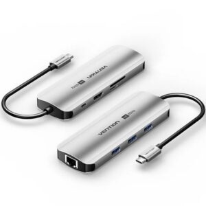Docking USB Tipo-C Vention TQKHB/ 1xHDMI 4K/ 3xUSB/ 1xUSB Tipo-C PD/ 1xRJ45/ 1xLector de Tarjetas/ Gris 6922794775121 TQKHB VEN-DOCK TQKHB