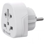 Enchufe Universal Muvit For Change MCADP0007/ 1 Toma de Corriente/ Blanco 8426801175259 MCADP0007 MUV-ENCHUFE MCADP0007