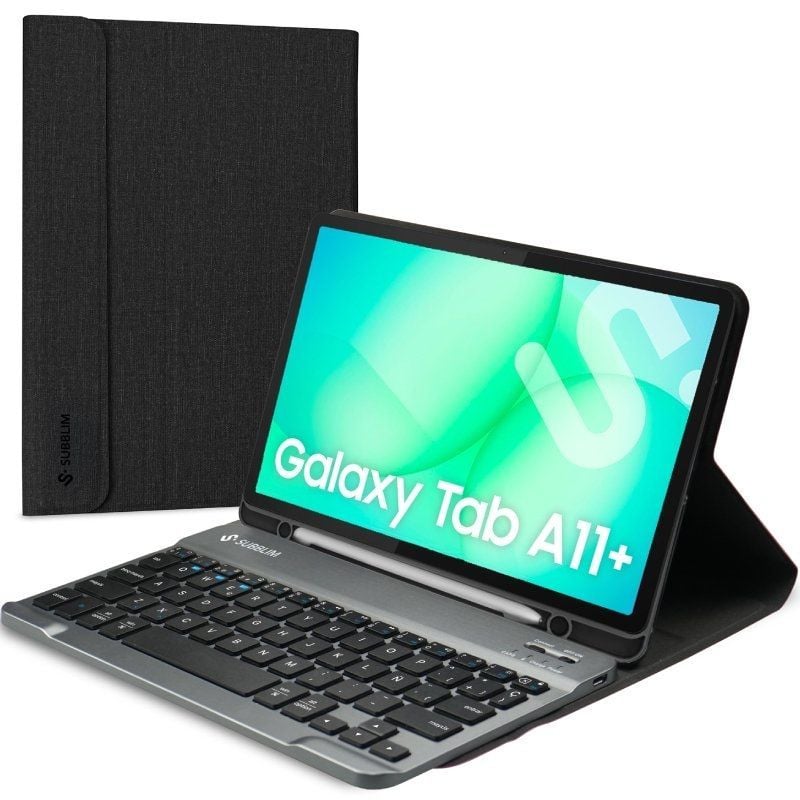 Funda con Teclado Subblim KeyTab Pro BT para Tablets Samsung Galaxy A11+/ Negra 8436586743772 SUBKT3-BTS070 SUB-FUNDA SUBKT3-BTS070