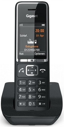 Gigaset COMFORT 550 Teléfono DECT Identificador de llamadas Negro 4250366866345 | P/N: S30852-H3001-D204 | Ref. Artículo: 1399633