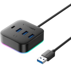 Hub USB 3.0 Vention CHZBC/ 3xUSB/ 1xUSB Tipo-C/ 1xUSB Tipo-C PD 6922794797260 CHZBC VEN-HUB CHZBC