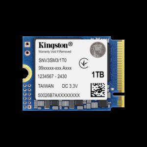 Kingston Technology 1000G NV3 M.2 2230 NVMe SSD 0740617349955 | P/N: SNV3SM3/1T0 | Ref. Artículo: 1400524