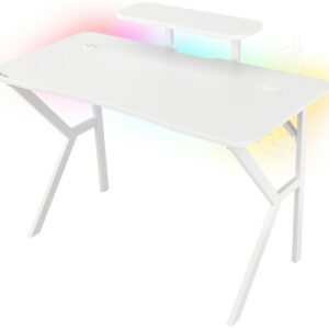 MESA GAMING GENESIS HOLM 320 RGB BLANCA CARBONO 5901969431728 NDS-1802