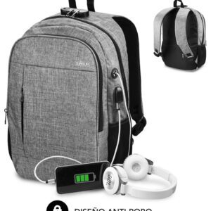 MOCHILA SUBBLIM URBAN LOCK BACKPACK 16" GREY 8436586741167 SUB-BP-1UL0001
