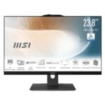 MSI AIO MODERN AM242P 1M-1499ES. 23.8" IPS LED FHD. UMA. SO-DIMM DDR5 16GB (8GB*2). 512GB. W11 HOME. NEGRO 4711377270960 | P/N: 00-AE0721-1499 | Ref. Artículo: 1405453