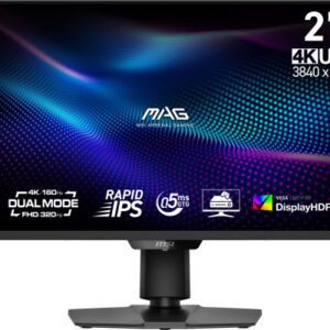 MSI MONITOR MAG 274UPDF E16M. 27" RAPID VA MINI-LED PLANO. 3840X2160. 160HZ. NEGRO 4711377299008 | P/N: 9S6-3CF09H-010 | Ref. Artículo: 1404850