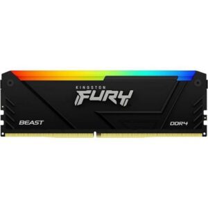 Memoria RAM Kingston FURY Beast RGB 8GB/ DDR4/ 3200MHz/ 1.35V/ CL16/ DIMM 740617337549 KF432C16BB2A/8 KIN-FB KF432C16BB2A 8