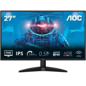 Monitor Gaming AOC 27B36X 27"/ Full HD/ 0.5ms/ 144Hz/ IPS/ Negro 4038986183086 27B36X AOC-M 27B36X