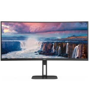 Monitor Profesional Ultrapanorámico Curvo AOC CU34V5C/BK 34"/ WQHD/ Multimedia/ Negro 4038986110198 CU34V5C/BK AOC-M CU34V5C BK