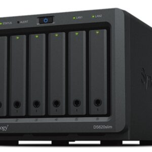 NAS SYNOLOGY DS620SLIM 6BAY 2.5IN 2.0GHZ DC EXT2X GBE 2X USB 3.0 4711174723164 DS620SLIM