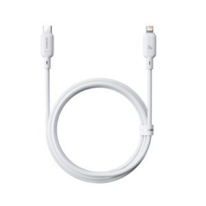 OS-BASEUS SILKY SERIES FAST CHARGING CABLE TYPE-C TO IP 20W 1M MOON WHITE 6932172668808 | P/N: P10377700213-00 | Ref. Artículo: 1406096