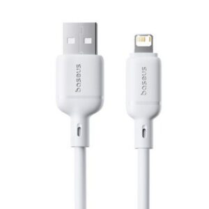 OS-BASEUS SILKY SERIES FAST CHARGING CABLE USB TO IP 2.4A 1M MOON WHITE 6932172668761 | P/N: P10377702213-00 | Ref. Artículo: 1406084