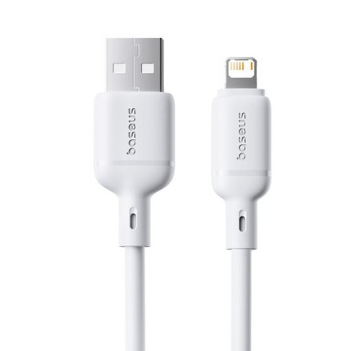 OS-BASEUS SILKY SERIES FAST CHARGING CABLE USB TO IP 2.4A 1M MOON WHITE 6932172668761 | P/N: P10377702213-00 | Ref. Artículo: 1406084