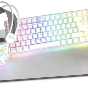 PACK KROM 4 EN 1 RGB KLASS GAMING COMBO BLANCO 8436587975752 NXKROMKLASS