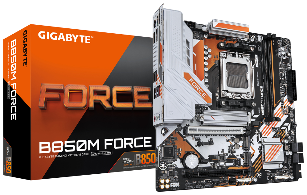 PLACA BASE GIGABYTE B850M FORCE AM5 2XDDR5 4719331874322 9MB85MF-00-G10