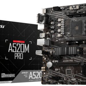 PLACA BASE MSI A520M PRO AM4 MATX 2XDDR4 4719072755492 911-7D14-001