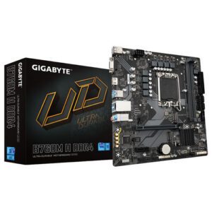 PLACA GIGABYTE B760M H DDR4 INTEL1700 2DDR4 HDMI PCIE4.0 4SATA3 USB3.2 MATX 4719331854645 P/N: B760M H DDR4 | Ref. Artículo: GA-B760M-H-DDR4
