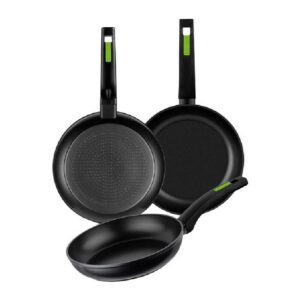 Pack 3 Sartenes Monix Green M481241/ Ø18cm/ Ø22cm/ Ø26cm/ Aluminio forjado 8435092423253 M481241 MON-SARTEN M481241