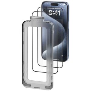 Pack de 2 Protectores de Pantalla de Cristal Templado Vention KUPTCA-10 para iPhone 16 + Herramienta de Instalación Antipolvo 6922794788787 KUPTCA-10 VEN-PROTECT KUPTCA-10