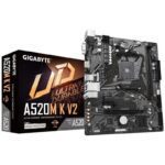 Placa Base Gigabyte A520M K V2 Socket AM4/ DDR4/ PCIe 3.0/ Micro ATX 4719331852771 9MA52MK2-00-11 GIG-PB A520M K V2 V2