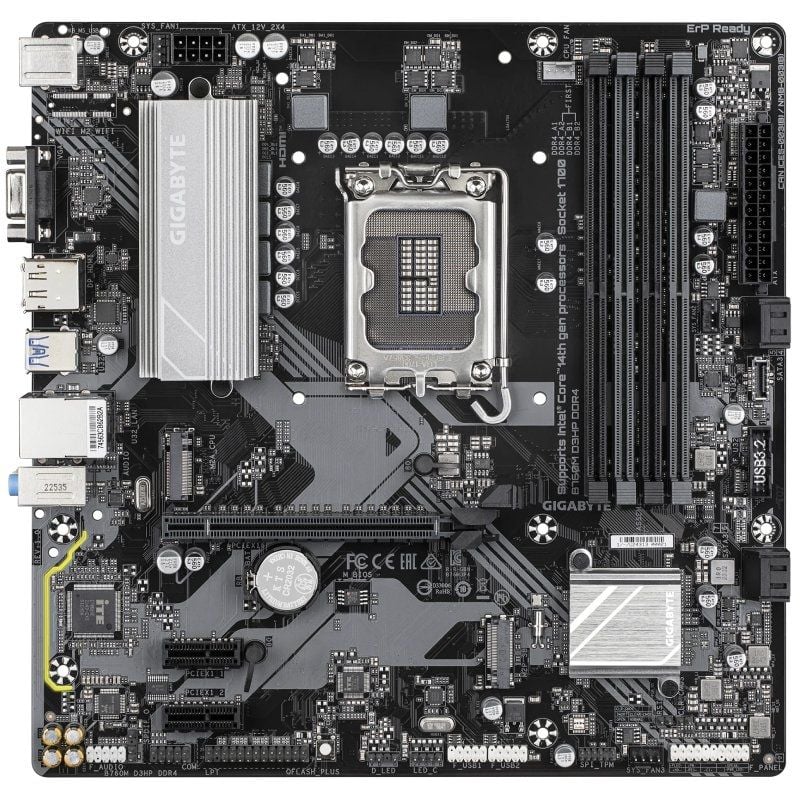 Placa Base Gigabyte B760M D3HP DDR4 Socket 1700/ DDR4/ PCIe 4.0/ Micro ATX - Imagen 2