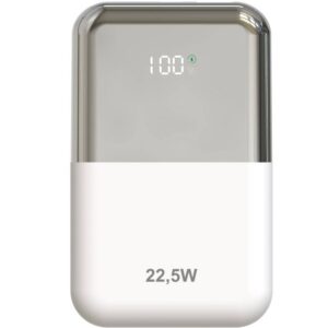 Powerbank 10000mAh Leotec LEPOW22W10WS/ 22.5W/ Blanco y Plata/ Incluye Cable USB Tipo-C 8436588883698 LEPOW22W10WS LEO-BAT POWBNK 22 5 10000 WH