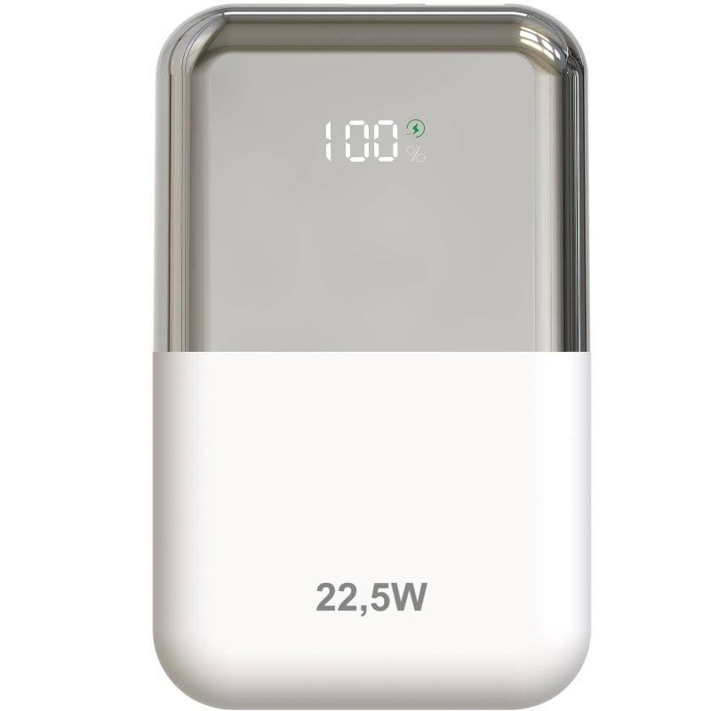 Powerbank 10000mAh Leotec LEPOW22W10WS/ 22.5W/ Blanco y Plata/ Incluye Cable USB Tipo-C 8436588883698 LEPOW22W10WS LEO-BAT POWBNK 22 5 10000 WH