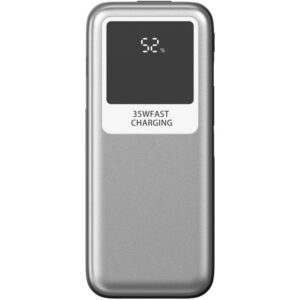 Powerbank 10000mAh Leotec LEPOW35W10S/ 35W/ Plata y Gris/ Incluye Cable USB Tipo-C y Lightning 8436588883681 LEPOW35W10S LEO-BAT POWBNK 35 10000 SV